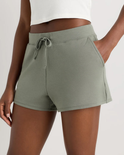 SuperSoft Fleece Shorts - XS / Smoked Thyme Green