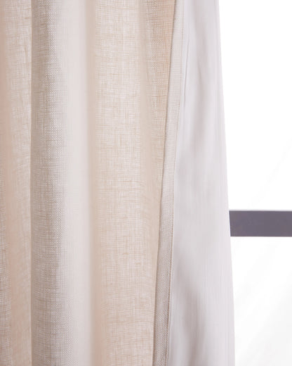 Heavyweight European Linen Curtain - 48x84 / White