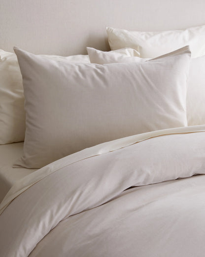 Mongolian Cashmere Cotton Sham Set - Standard / Grey
