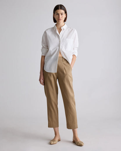 Drapey Twill Tapered Trouser - 0 / True Black