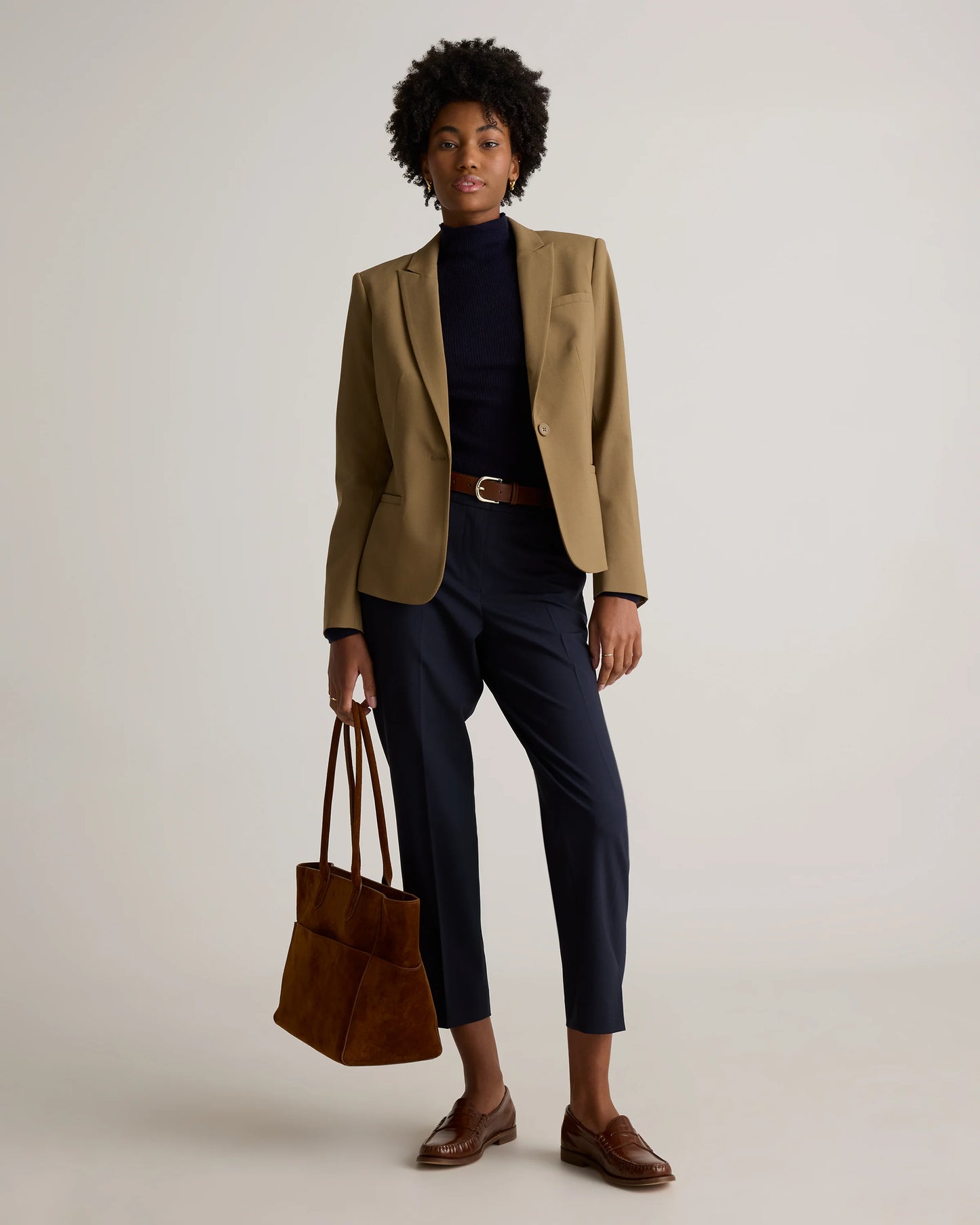Italian Wool Tailored Blazer - XS / Navy