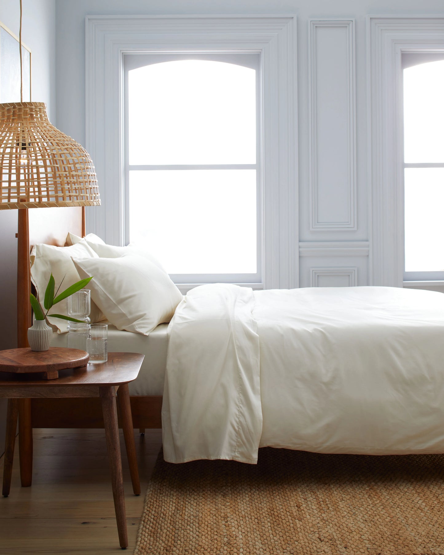 Luxury Organic Sateen Duvet Cover - Twin / Ivory