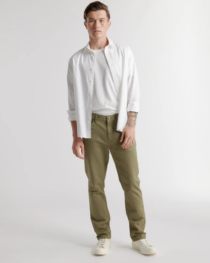 Comfort Stretch Traveler 5-Pocket Pants - Straight - 28X30 / Military Olive