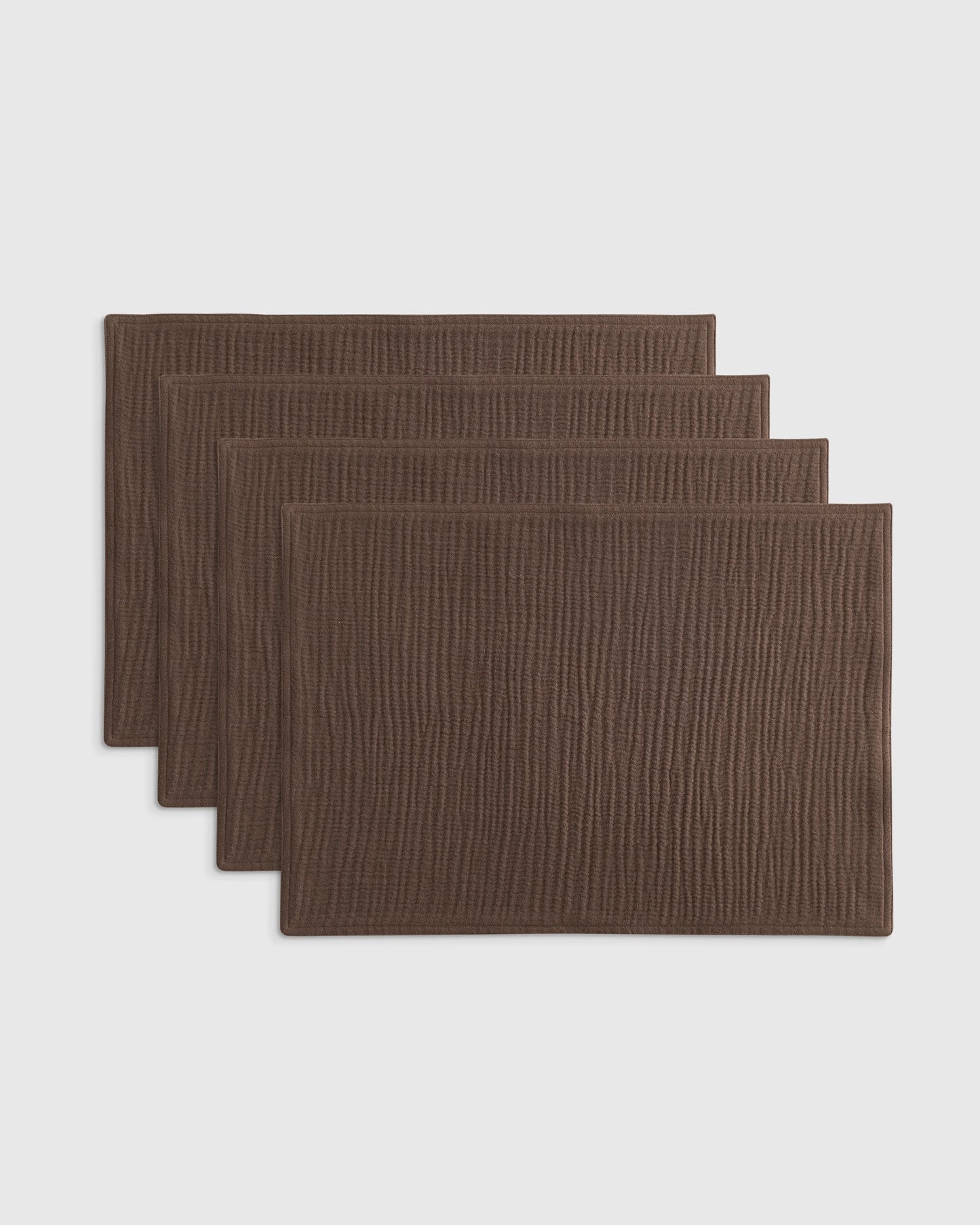 Organic Cotton Gauze Placemats - One Size / Chocolate