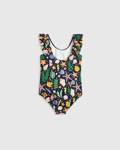 Ruffle One Piece Swimsuit - 6 / Soft Ditsy Floral