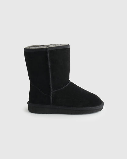 Australian Shearling Mid-Calf Boot - 6 / True Black