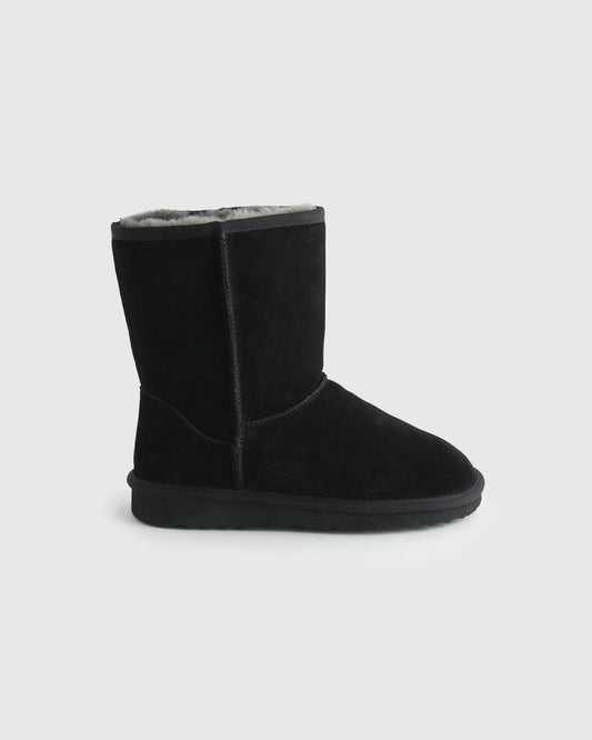 Australian Shearling Mid-Calf Boot - 6 / True Black