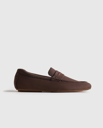 Recycled Knit Driving Loafer - 7 / Wheat