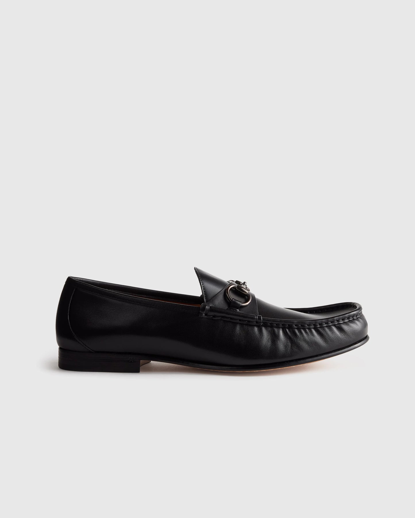 Calfskin Leather Horsebit Loafer - 7 / Tan