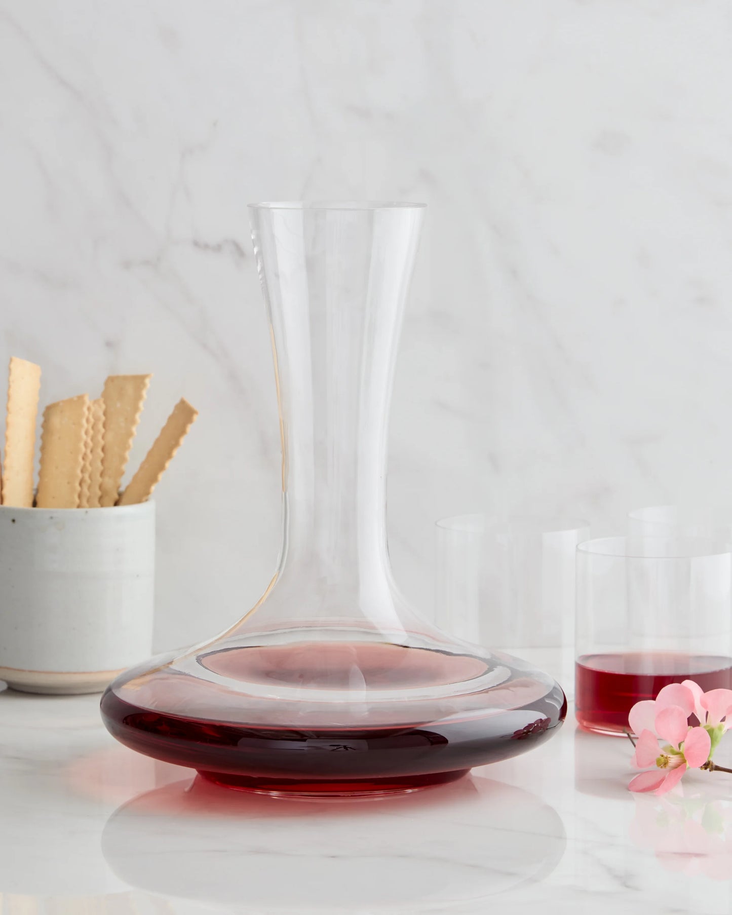 Mouth Blown Wine Decanter - One Size / Glass