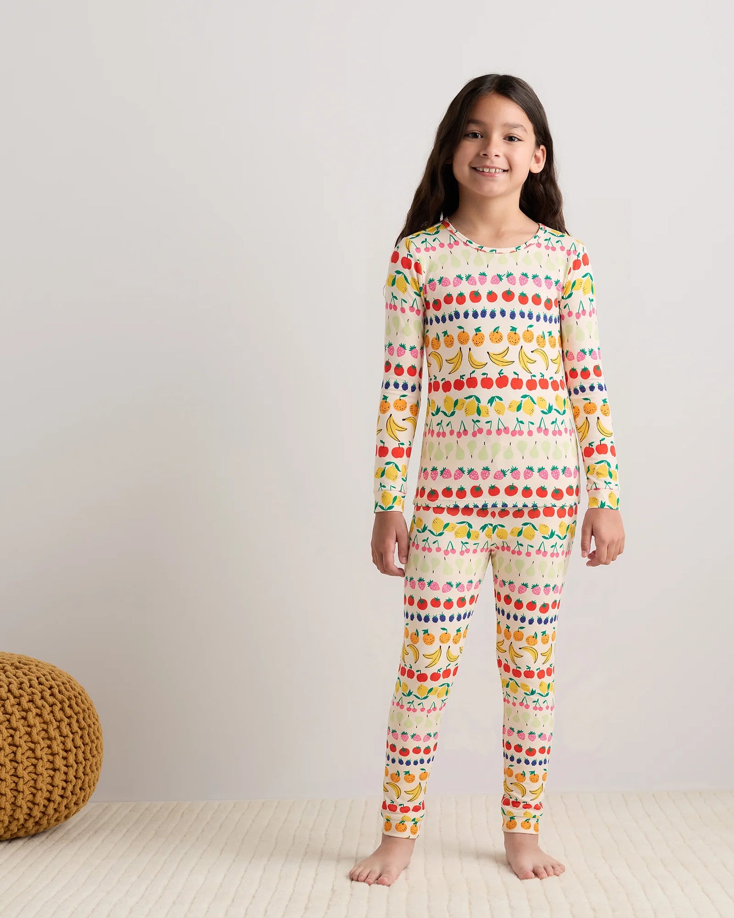 Bamboo Long Sleeve and Pant Pajama Set - 6 / Wildflower Dreams