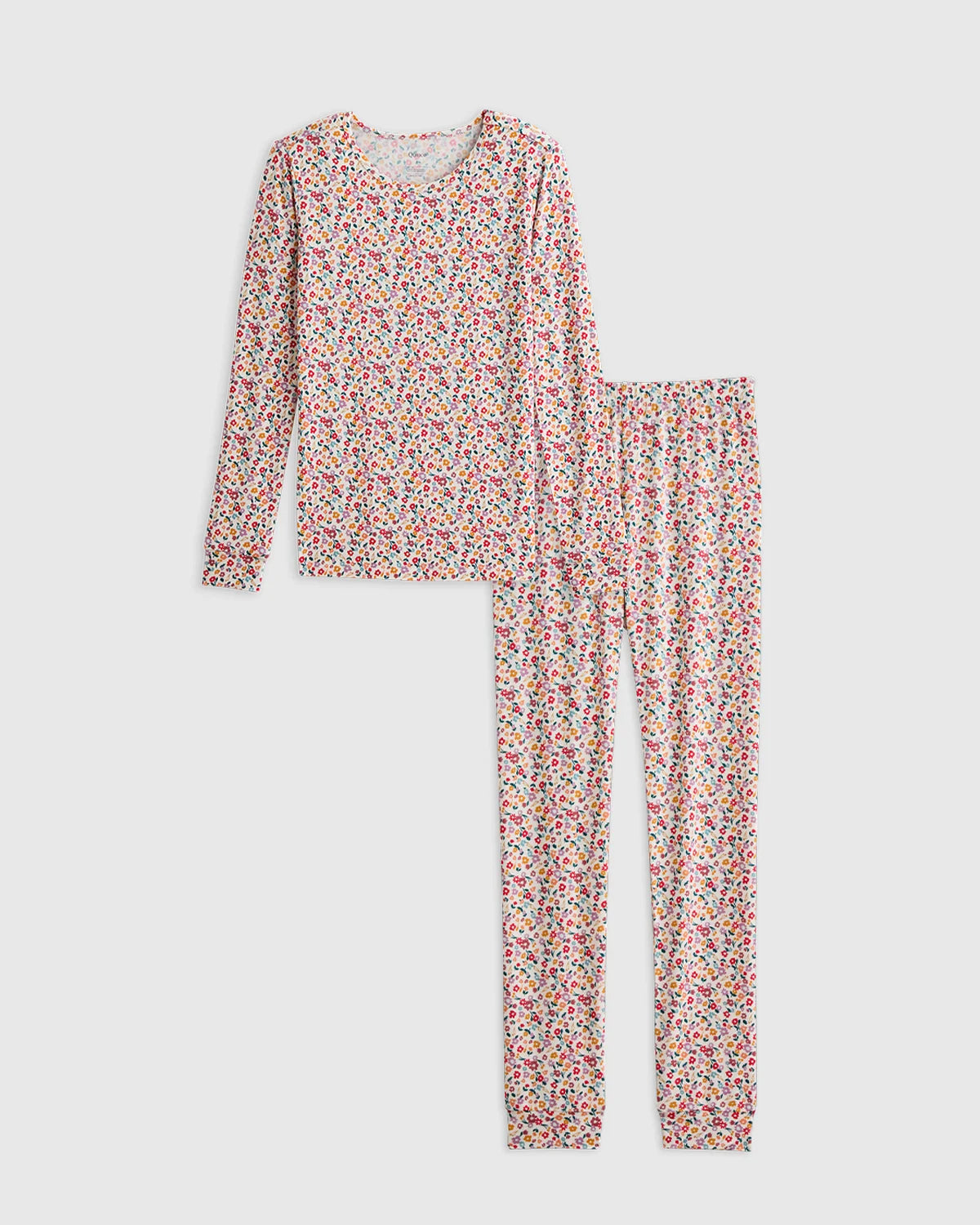 Bamboo Long Sleeve and Pant Pajama Set - 6 / Wildflower Dreams