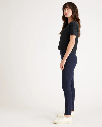 Ultra-Stretch Ponte Skinny Pants - XS / Navy