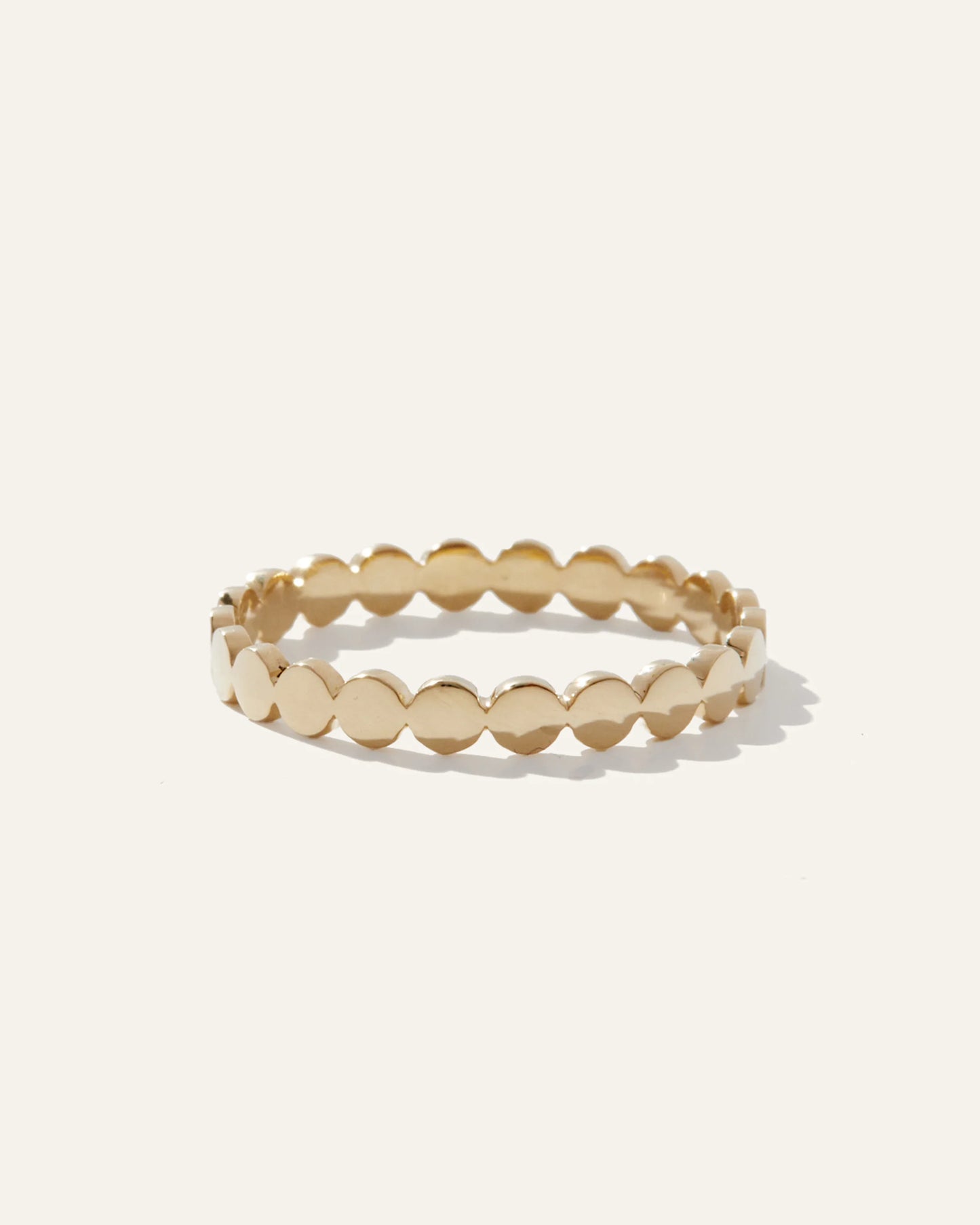 14K Gold Circle Eternity Band - 4 / Yellow Gold