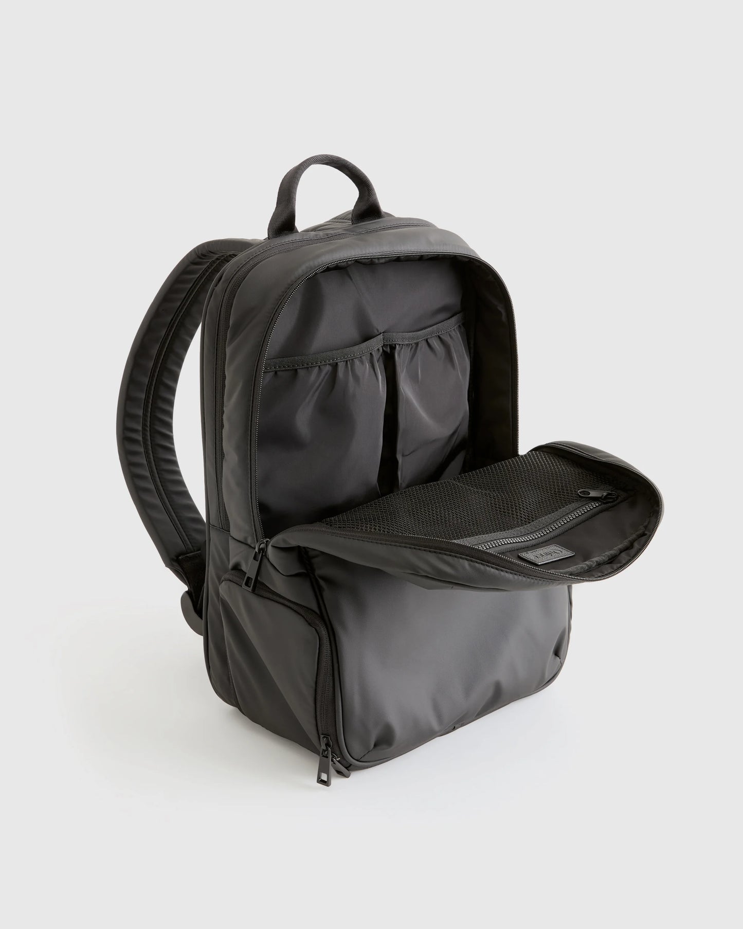 Water Repellent Puff Commuter Backpack - One Size / Black
