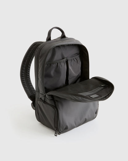 Water Repellent Puff Commuter Backpack - One Size / Black