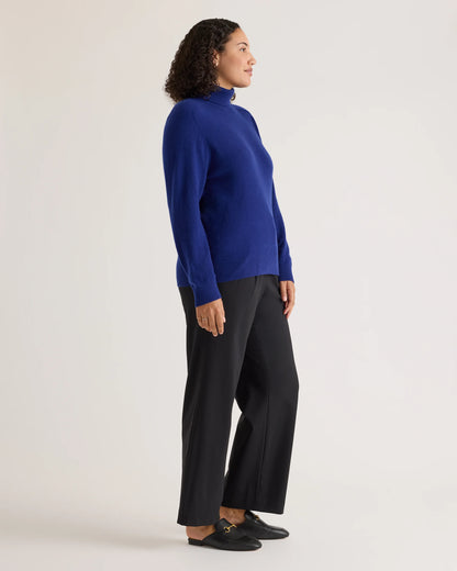 Mongolian Cashmere Turtleneck Sweater - XS / Heather Grey
