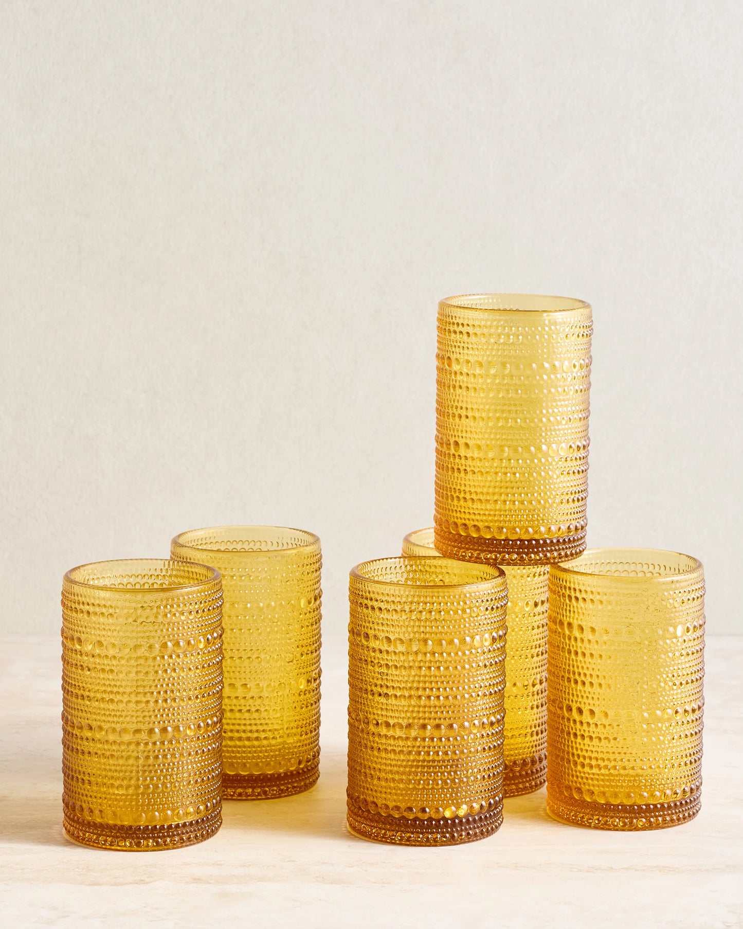 Jupiter Tall Glass Tumbler (Set of 6) - One Size / Fern Green