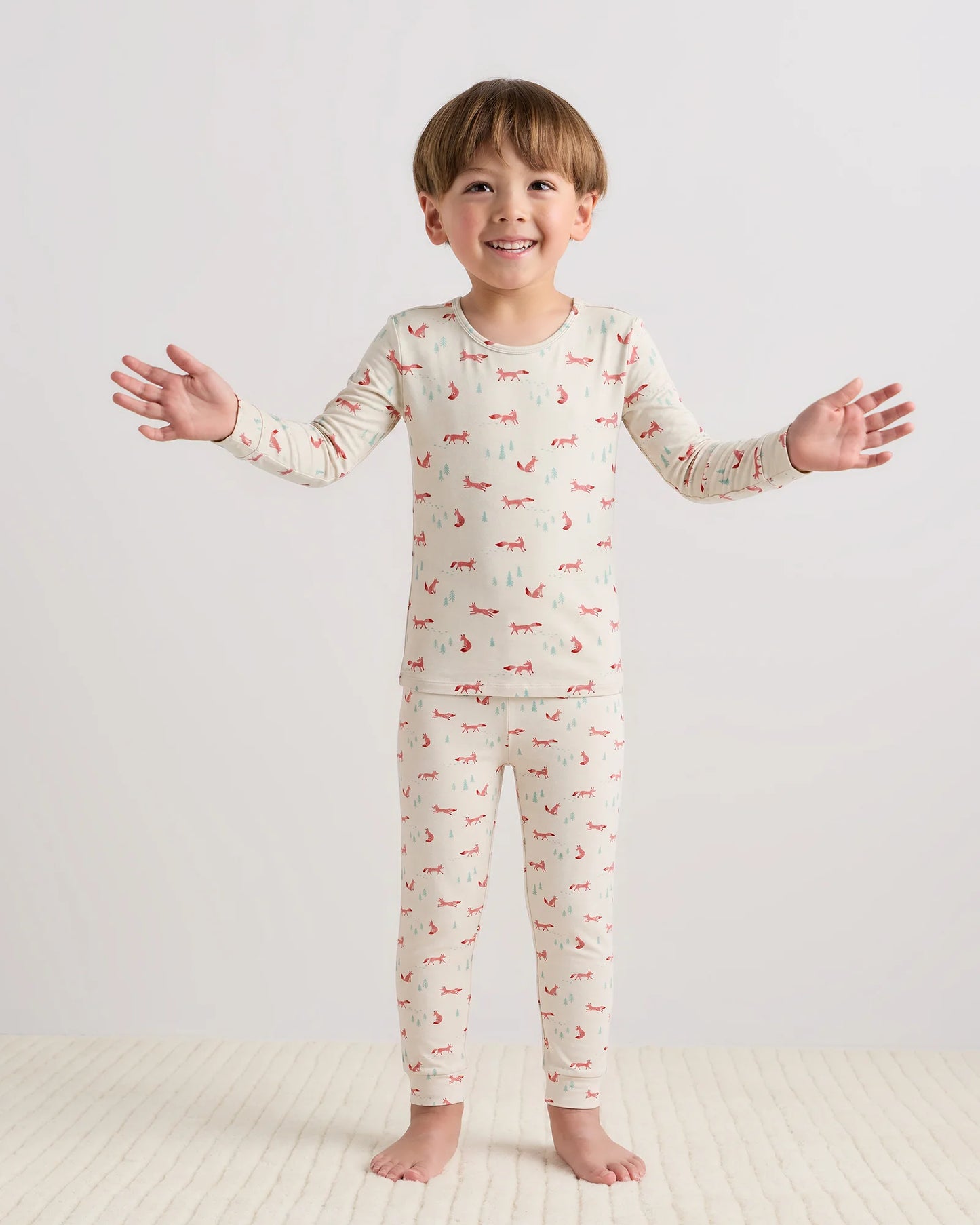 Bamboo Long Sleeve and Pant Pajama Set - 2T / Wildflower Dreams