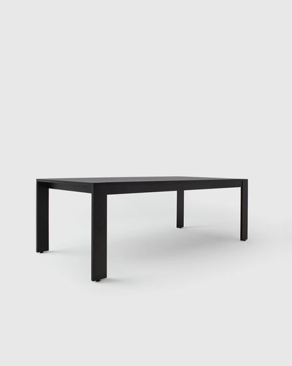 Linear Aluminum Outdoor Dining Table - 72" / Dark Charcoal
