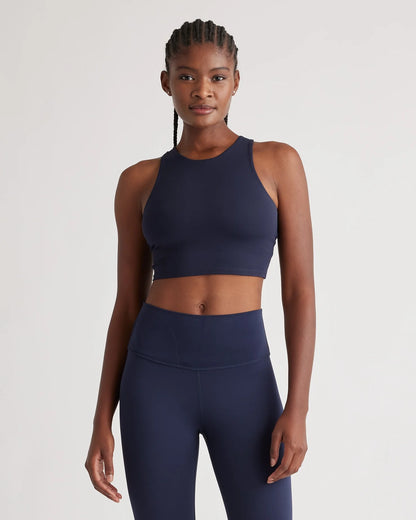 Ultra-Form High-Neck Cropped Tank - XS / Black Camo