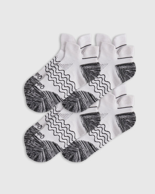 Performance Running Ankle Socks (4-Pack) - S / White