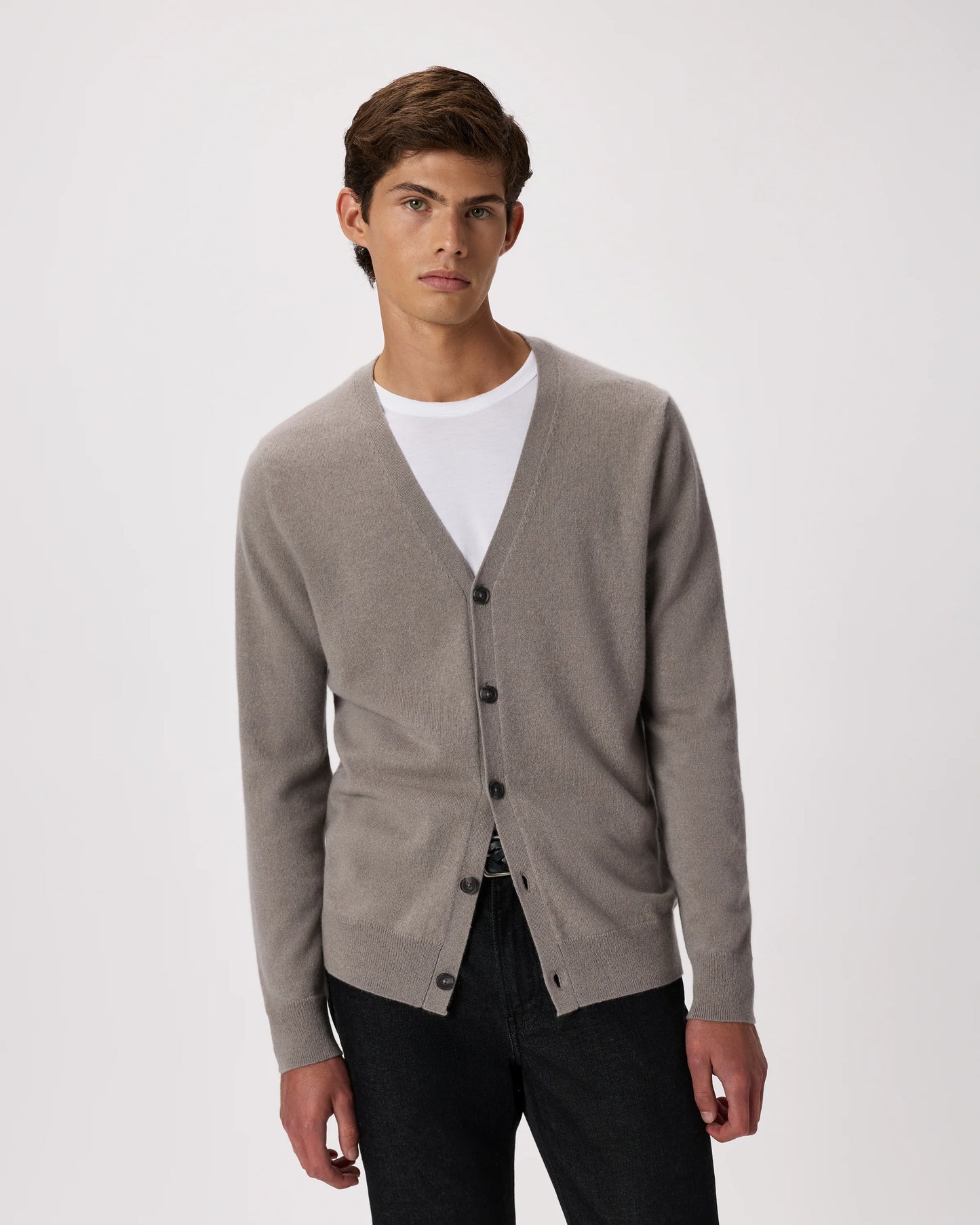 Mongolian Cashmere Cardigan Sweater - S / True Navy