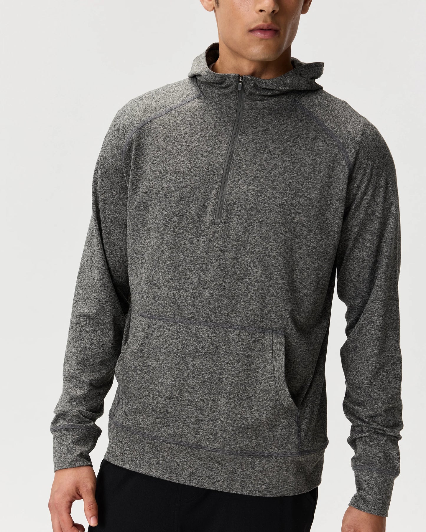 Flowknit Performance Half-Zip Hoodie - S / Heather Green