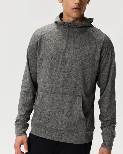 Flowknit Performance Half-Zip Hoodie - S / Heather Green
