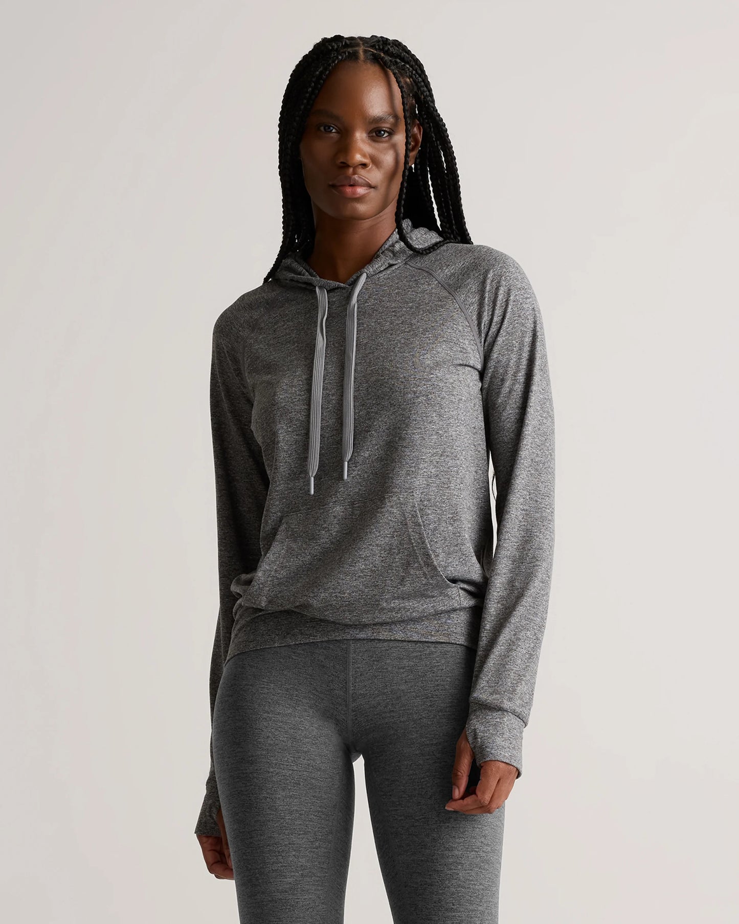 Flowknit Pullover Hoodie - XS / Heather Navy