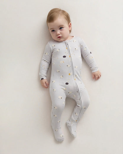 Bamboo Footie Pajama - 0-3M / Ice Cream Bears
