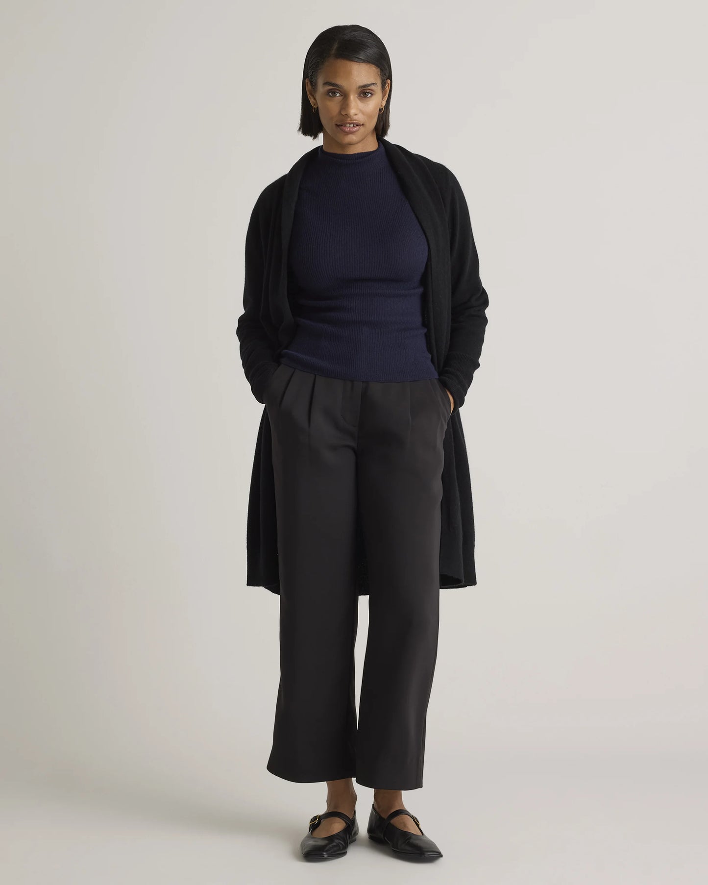 Mongolian Cashmere Duster Cardigan Sweater - XS / Oatmeal