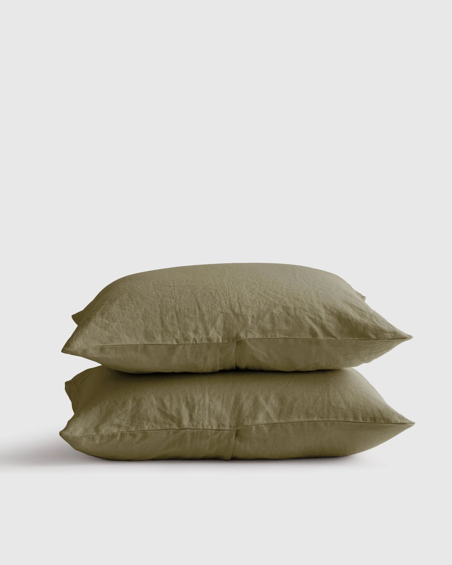 European Linen Sham Set - Standard / White