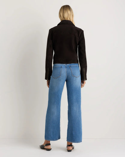 Luna Stretch Relaxed Straight Jeans - 24 / Cool Blue