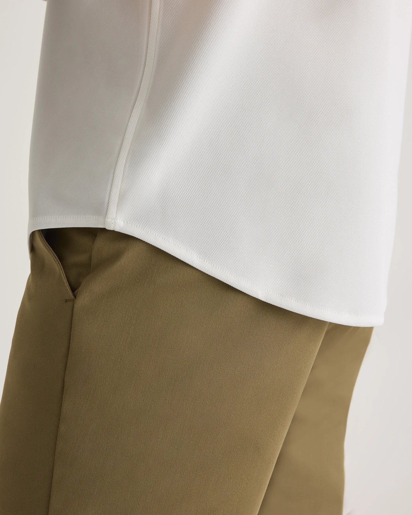 Commuter Stretch Pique Short Sleeve Button Down - S / Black