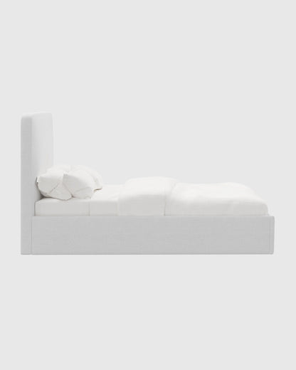 100% Linen Curved Bed - Full / Canvas