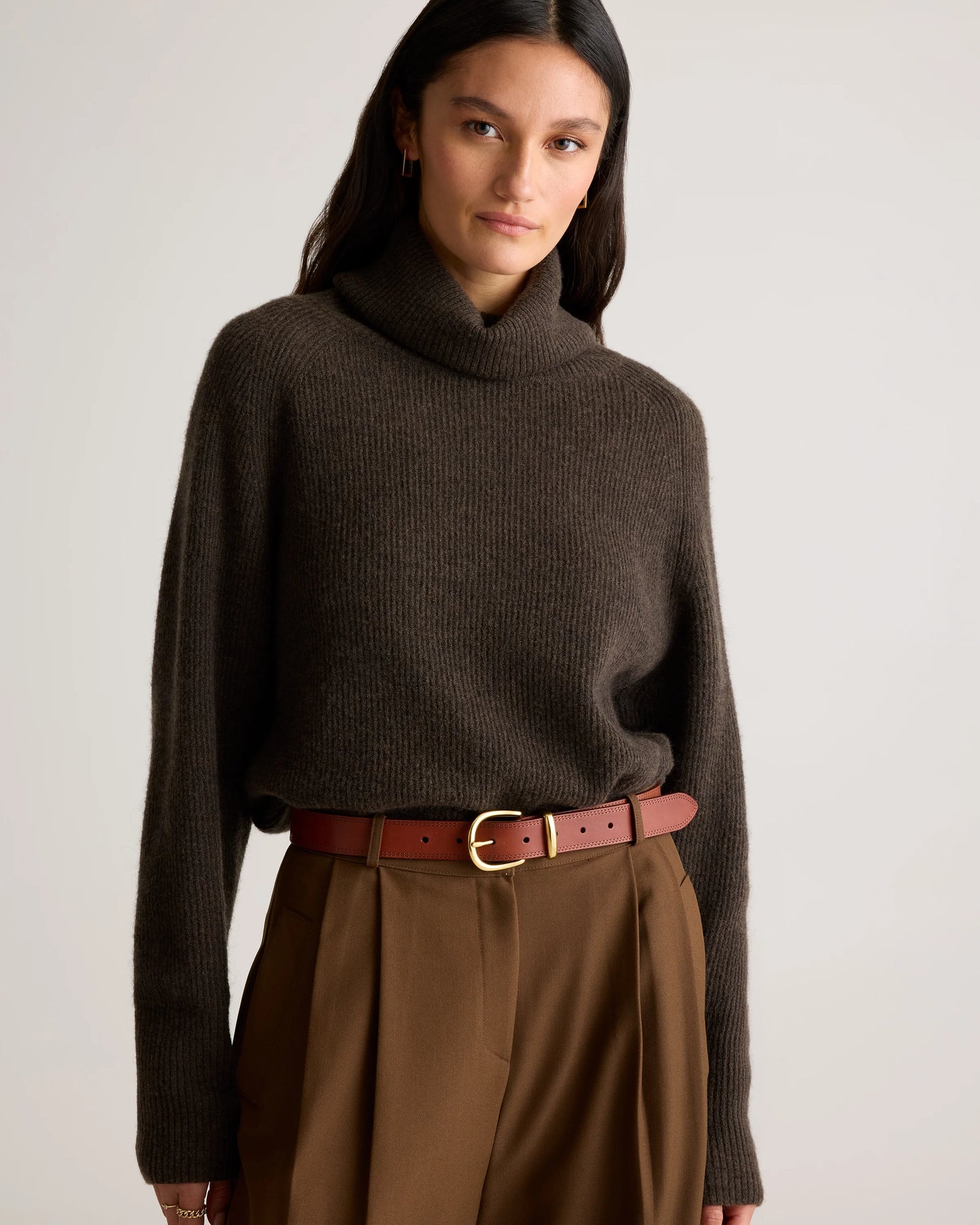 Allegra European Leather Belt - XS / Saddle
