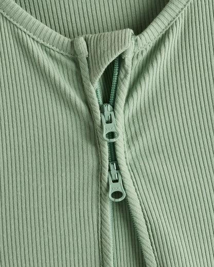 Softest Rib Footie - 12-18M / Sage Green