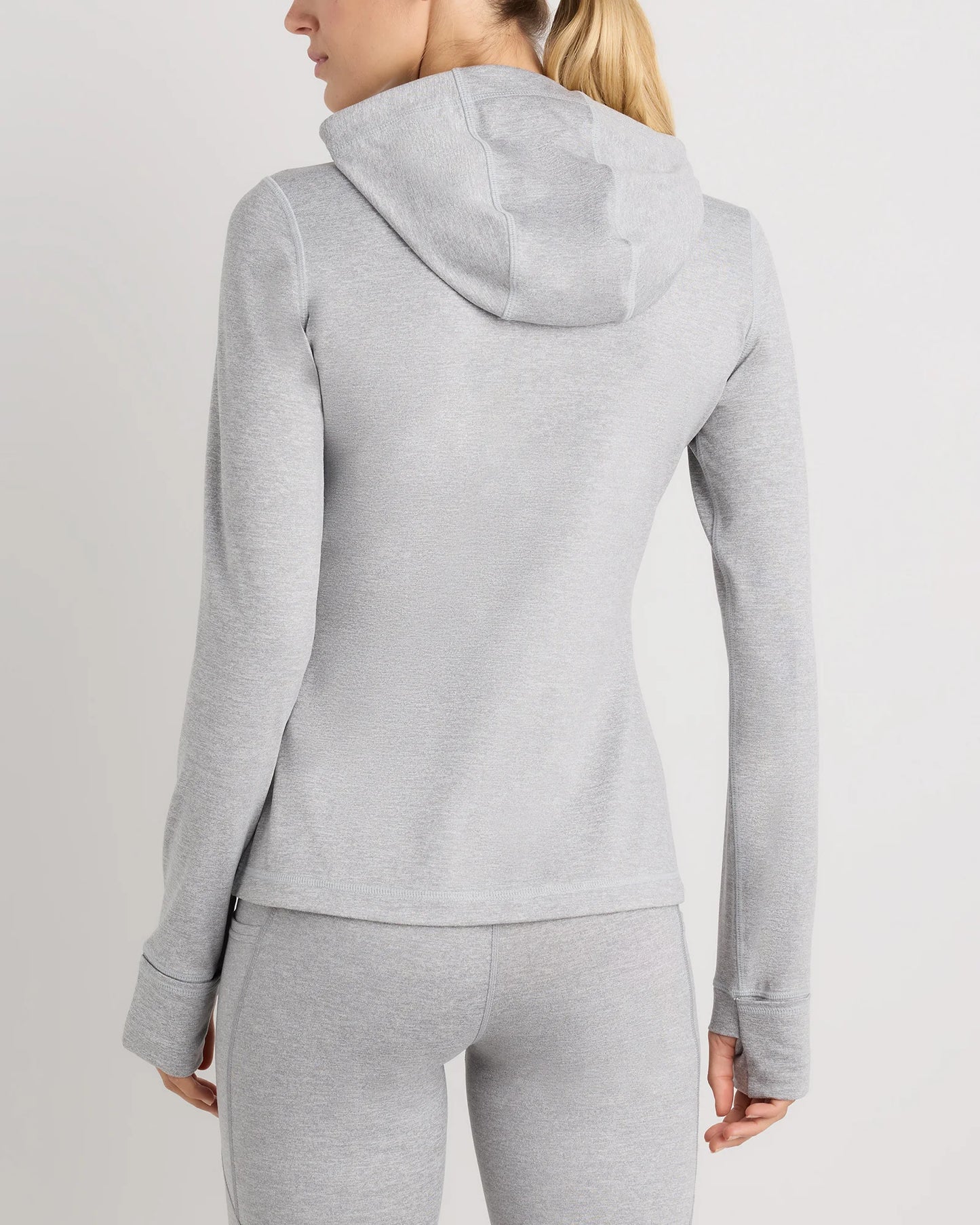 Ultra-Soft Slim Fit Hooded Jacket - XS / Heather Black