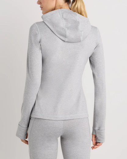 Ultra-Soft Slim Fit Hooded Jacket - XS / Heather Black