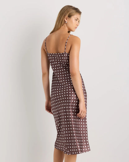 100% Washable Silk Slip Dress - XS / Black