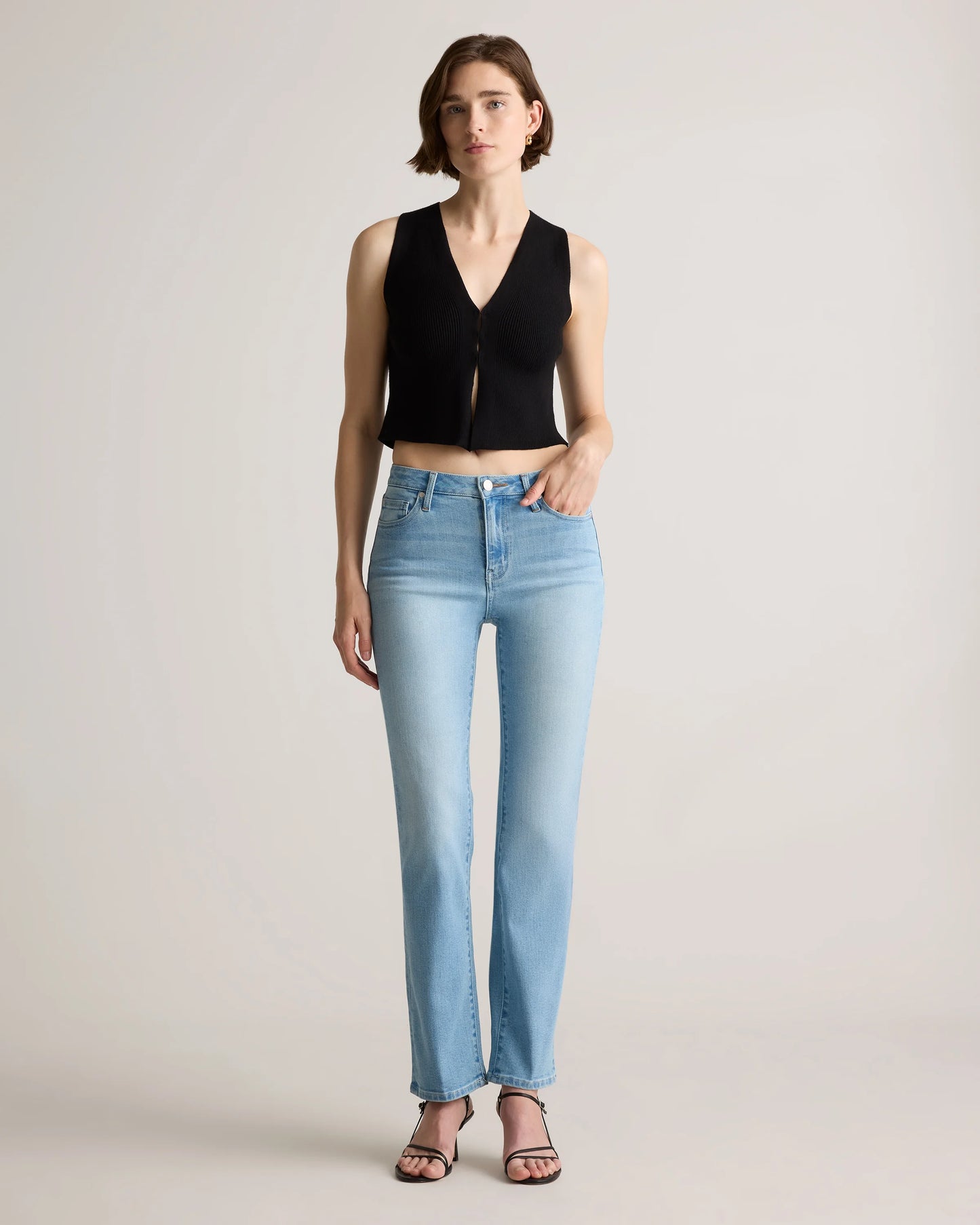Bella Stretch Straight Jeans - 24 / Midnight Blue