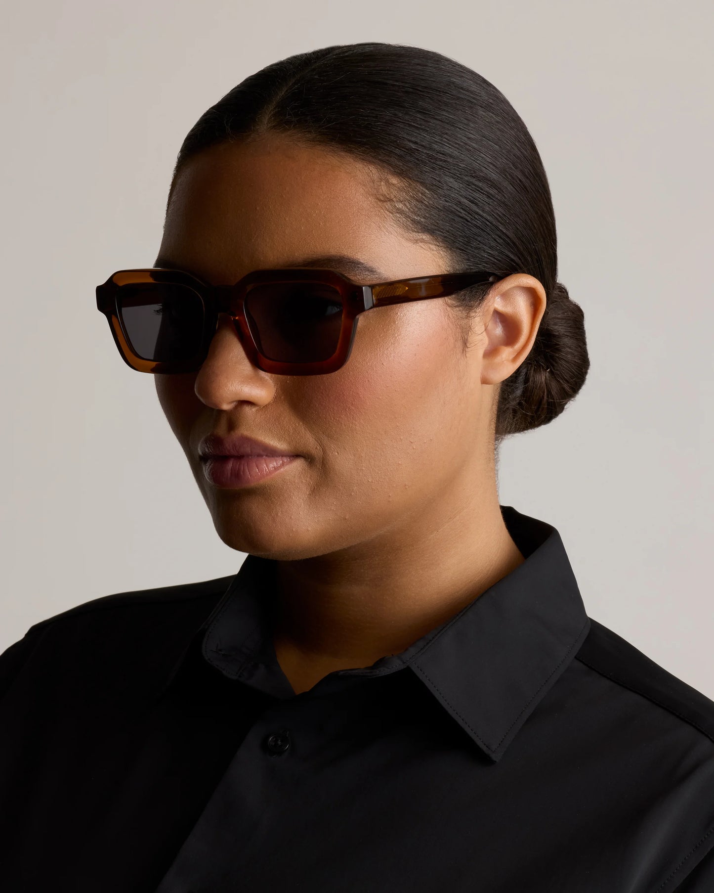 Ibiza Polarized Acetate Sunglasses - One Size / Amethyst Tortoise with Grey lens