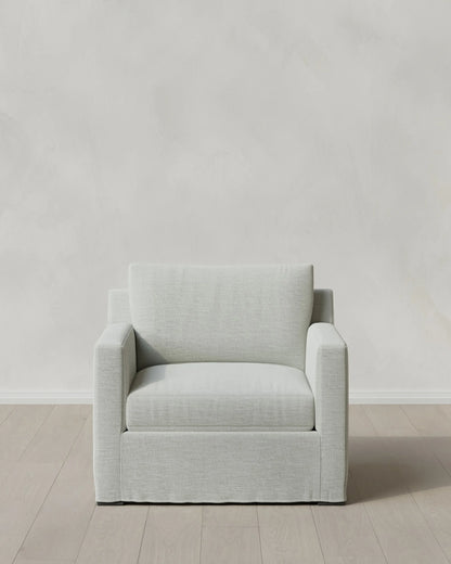 Ellery Slipcover Chair in Performance Linen - One Size / Sand