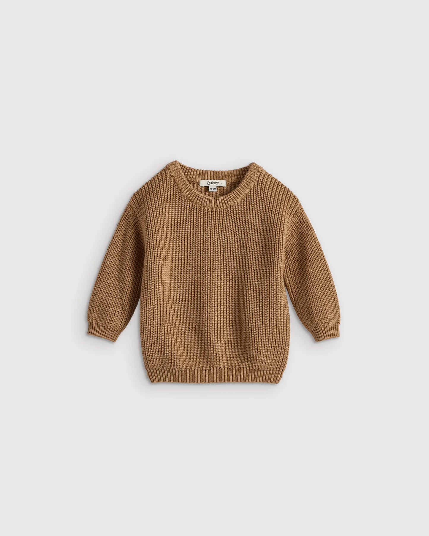 100% Organic Cotton Fisherman Tunic Sweater - 3-6M / Navy