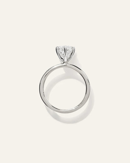 Lab Grown Diamond Marquise Comfort Fit Engagement Ring - 3ct - 4 / Yellow Gold