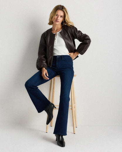 Luna Stretch Flare Jeans - 24 / Black