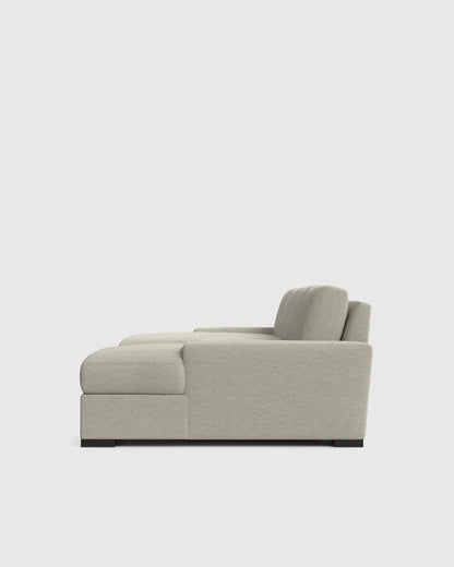 Stillman U Sectional in Performance Basketweave - One Size / Flax
