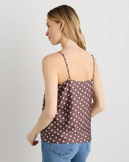 Washable Stretch Silk V-Neck Cami - XS / Ivory