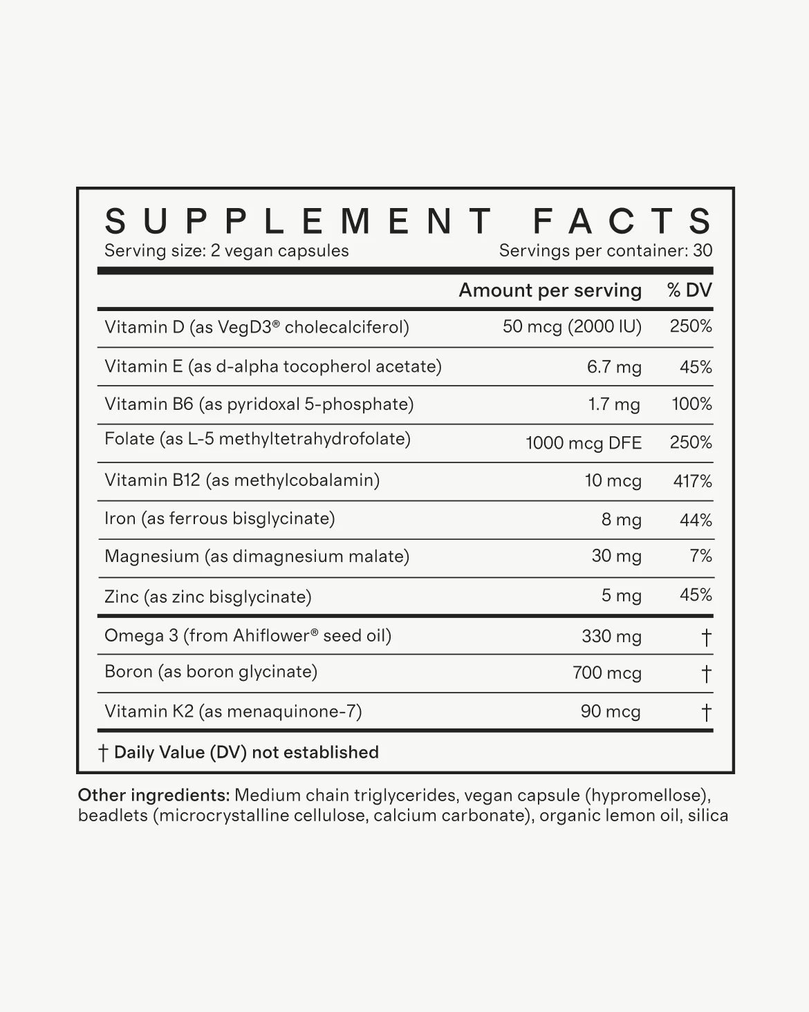 Women's Essential Multivitamin - 30 Servings / No Color